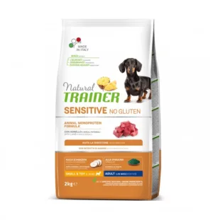 Trainer sensitive small&toy adult agnello 800g