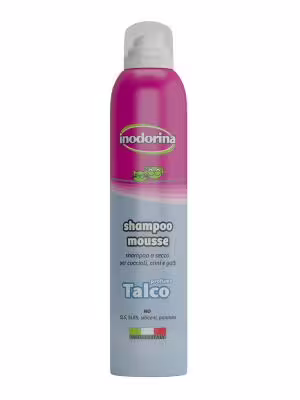 Inodorina shampoo mousse - a secco 300 ml - profumazione talco