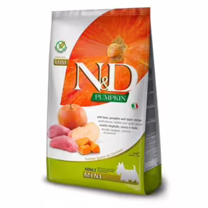 N&d pumpkin adult mini cinghiale e mela 800g