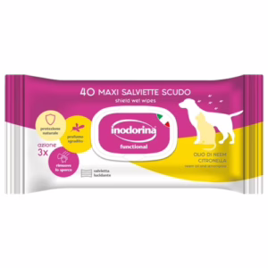 Inodorina 40 salviette detergenti scudo con olio di neem e citronella