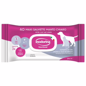 Inodorina 40 salviette detergenti manto chiaro profumazione tiare