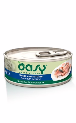 Oasy tonno con sardine lattina 70g