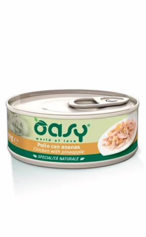 Oasy pollo con ananas lattina 150gr