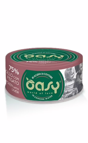 Oasy more love pollo con fegato lattina 70gr