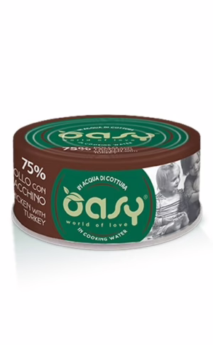 Oasy more love pollo con tacchino lattina 70g
