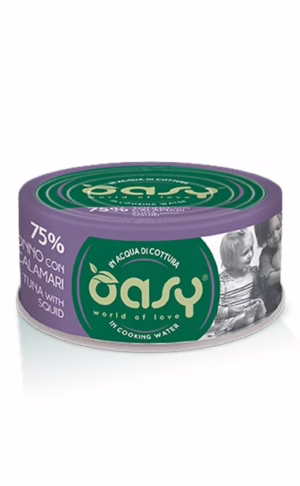 Oasy more love tonno con calamari lattina 70gr