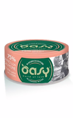 Oasy more love tonno con salmone lattina 70gr