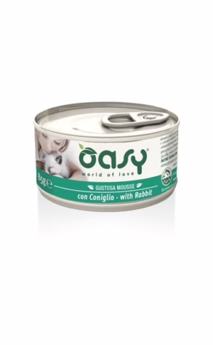 Oasy mousse con coniglio lattina 85gr