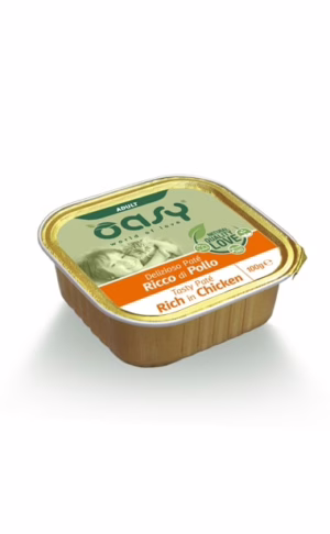 Oasy adult vaschetta delizioso paté  pollo 100gr