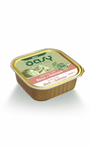 Oasy adult vaschetta delizioso paté salmone 100gr
