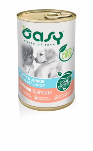Oasy one puppy all breed salmone 400gr
