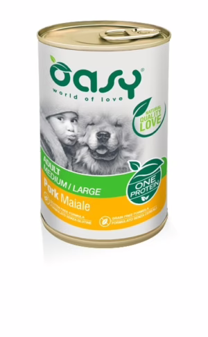 Oasy one adult all breed maiale 400gr