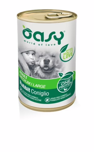 Oasy one adult all breed coniglio 400gr