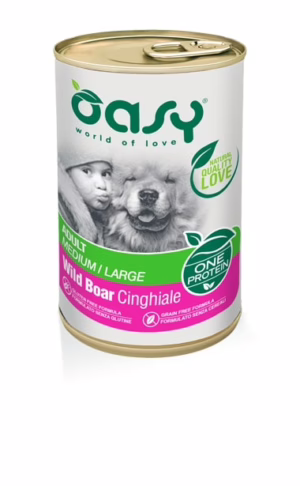 Oasy one adult all breed cinghiale 400gr