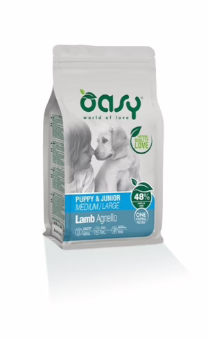 Oasy one puppy medium/large agnello 12kg