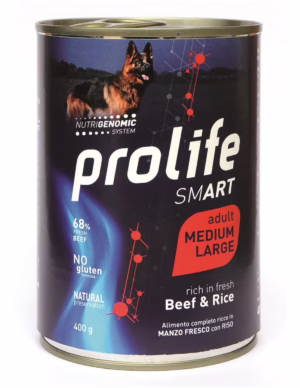Prolife dog smart medium/large manzo e riso 400g