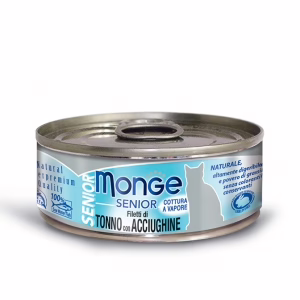 Monge jelly senior tonno con acciughe 80g