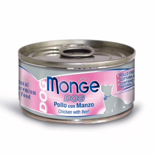 Monge dog pollo con manzo 95g