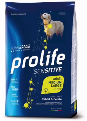 Prolife sensitive adult medium e large coniglio e patate 2.5kg
