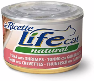Lifecat tonno con gamberetti 150gr