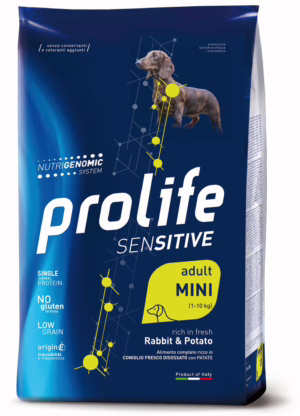 Prolife sensitive adult mini coniglio e patate 7kg