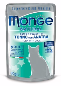 Monge bustine tonno e anatra 80g