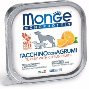 Monge monoproteico tacchino e agrumi 150gr