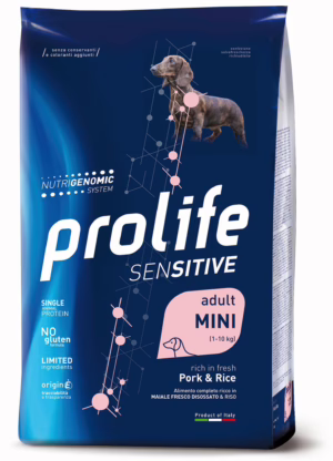 Prolife sensitive adult mini maiale e riso 7kg