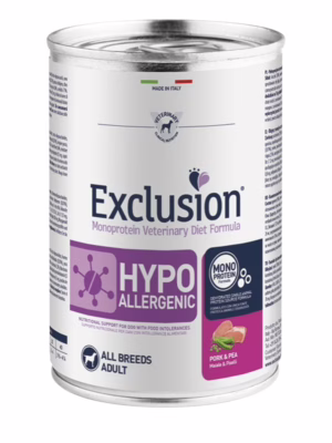 Exclusion hypo maiale e piselli 400g