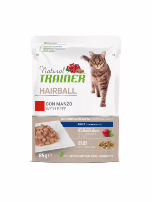 Natural trainer hairball manzo 85g