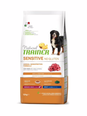 Trainer sensitive medium/maxi adult agnello 12kg