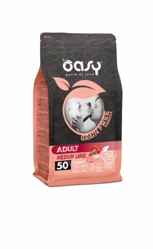 Oasy grain free adult medium/large tacchino 2,5kg