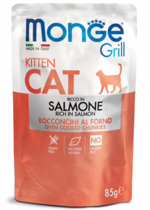 Monge grill bustine kitten salmone 85g