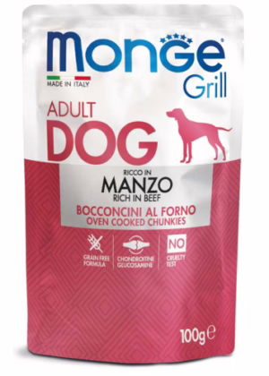 Monge grill bustine manzo 100g