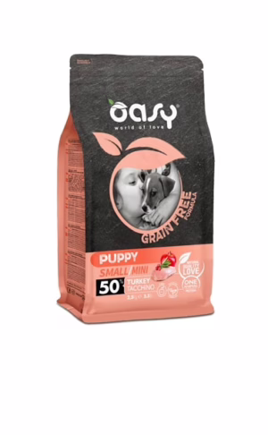 Oasy grain free puppy small/mini tacchino 2,5kg