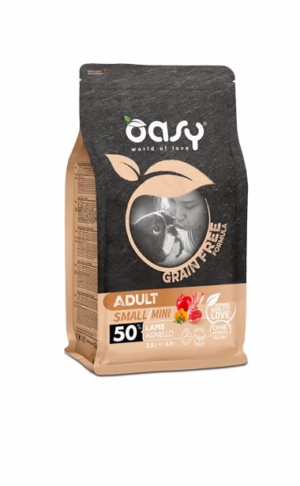 Oasy grain free adult small/mini agnello 800g