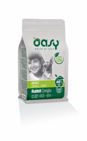 Oasy one adult small/mini coniglio 800g