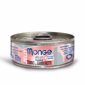 Monge jelly tonno con gamberi 80g
