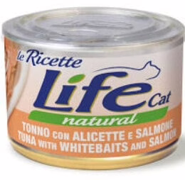 Lifecat tonno con alicette e salmone 150gr