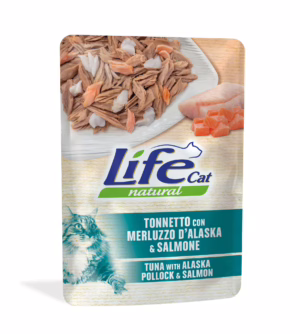Life cat busta tonno, merluzzo e salmone 70g