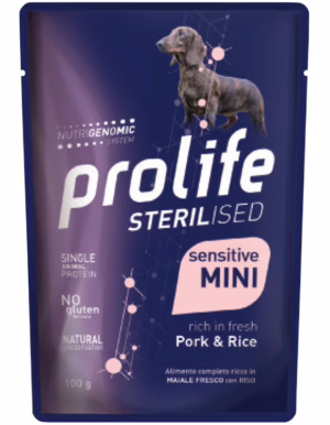 Prolife dog sterilised maiale e riso 100g