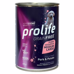 Prolife dog puppy maiale e patate 400g