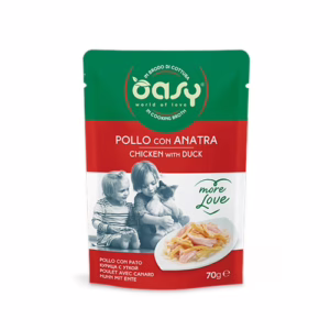 Oasy more love busta pollo con anatra 70 gr
