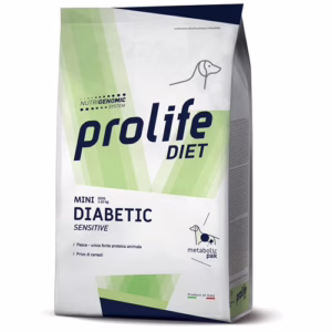Prolife dog diet sensitive mini diabetic 1,5kg
