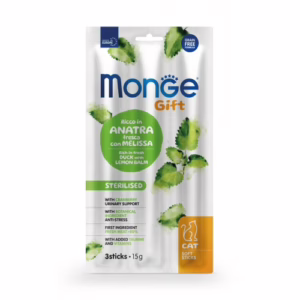 Monge gift soft sticks sterilised anatra e melissa 15g