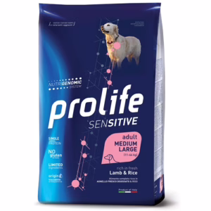 Prolife sensitive adult medium e large agnello e riso 2,5kg