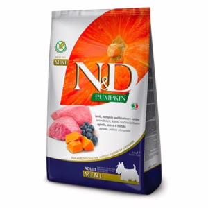 N&d pumpkin adult mini agnello e mirtilli 800g