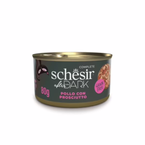 Schesir after dark pollo e prosciutto in brodo 80g