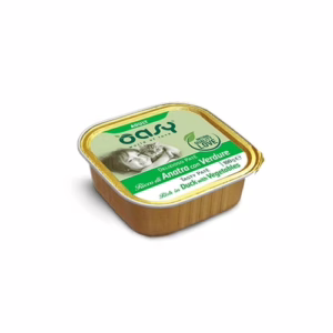Oasy adult vaschetta delizioso paté  anatra e verdure 100gr