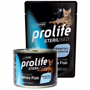 Prolife cat sterilised pesce bianco 85g